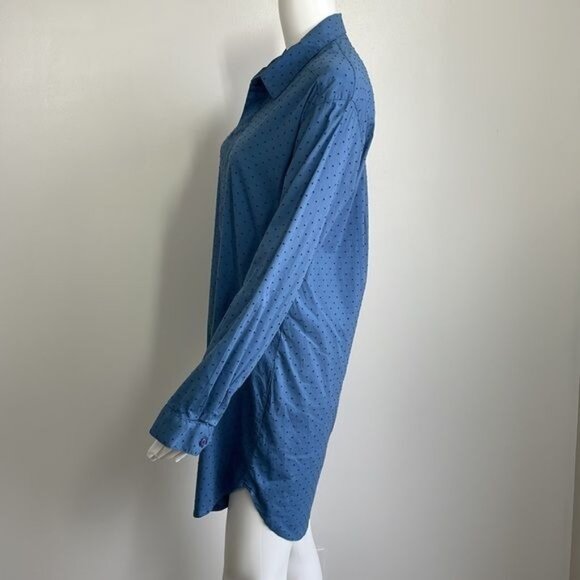 MONROW Long Sleeve Shirt Dress - M - Picture 3 of 9